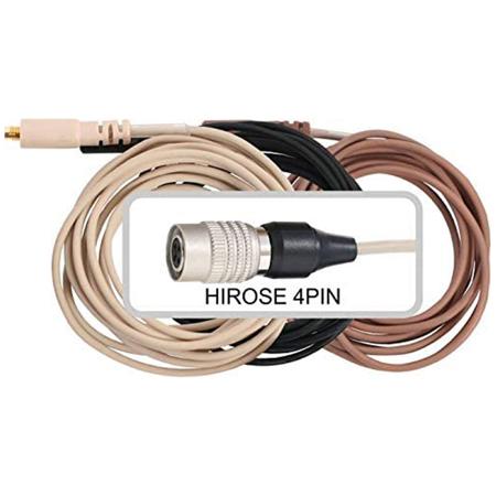 Galaxy Audio CBLAT ESS/HSD/HSE/HSH Headset Cable with HIROSE 4-Pin, Black