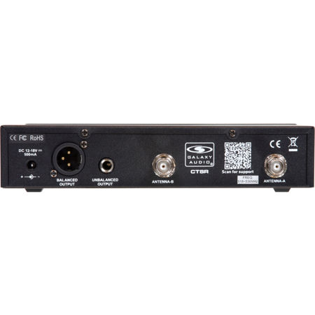 Galaxy Audio CTS Series CTSR Receiver, Code D: 584-607 MHz