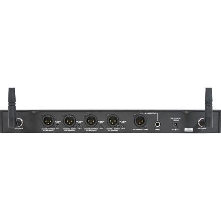 Galaxy Audio DHXR4 4-Channel Wireless Receiver Rack Mount System, D: 584-607MHz