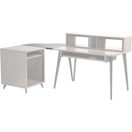 Gator Cases Elite Series Corner Desk Section, Driftwood Gray