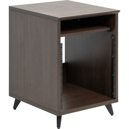 Gator Cases Elite Series 10U Studio Rack Table, Dark Walnut Brown