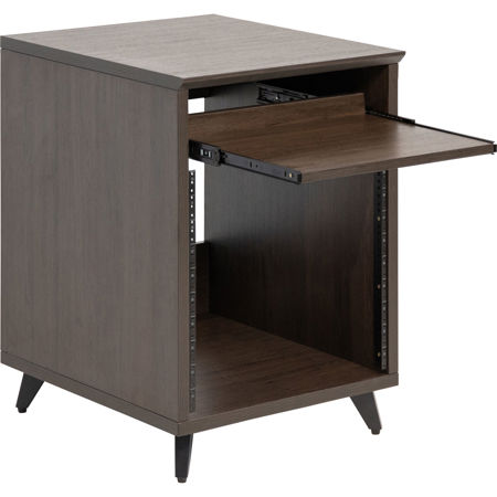 Gator Cases Elite Series 10U Studio Rack Table, Dark Walnut Brown