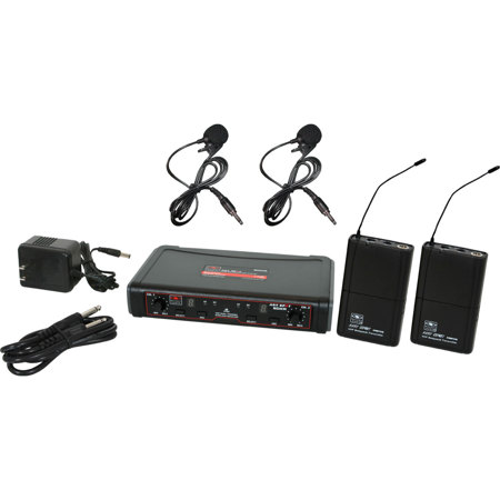 Galaxy Audio EDX Wireless Mic System, 2x MBP38, 2x LV13-UBK, D:584-607MHz