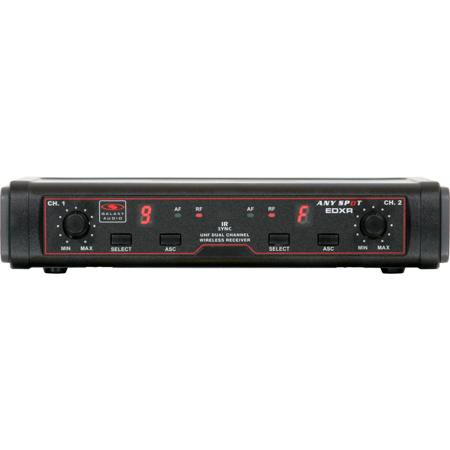 Galaxy Audio EDX Dual Channel Wireless Receiver, Frequency Range D: 584-607MHz