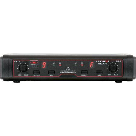 Galaxy Audio EDX Dual Channel Wireless Receiver, N: 518-542 MHz