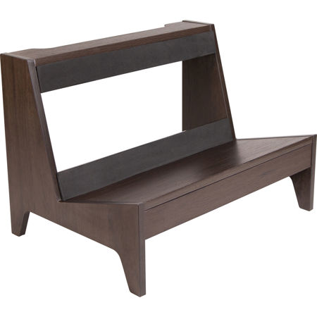 Gator Cases Elite Series Large Guitar Amp Stand, Dark Walnut Brown