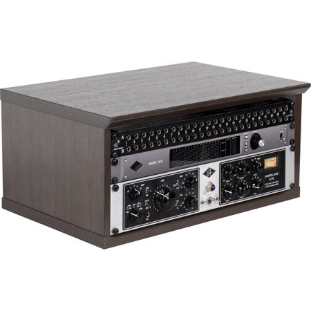 Gator Cases Elite Series Desktop 4U Studio Rack, Dark Walnut Brown