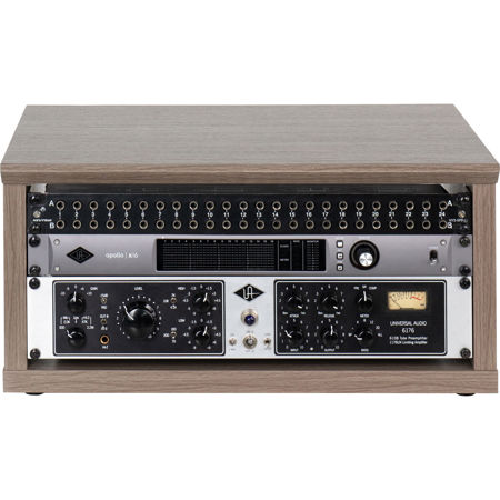 Gator Cases Elite Series Desktop 4U Studio Rack, Driftwood Gray