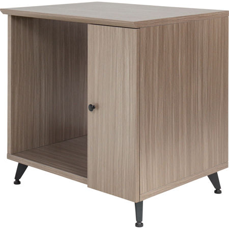 Gator Cases Elite Series Sidecar Rack Cabinet with Shelf, Driftwood Gray