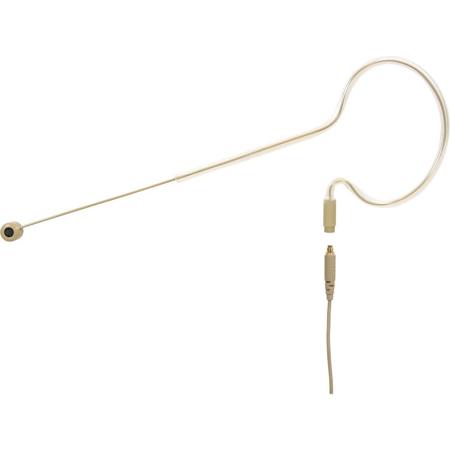 Galaxy Audio ESM8 Single Ear Uni-Directional Earset Microphone with 4x Shure Cables, Beige
