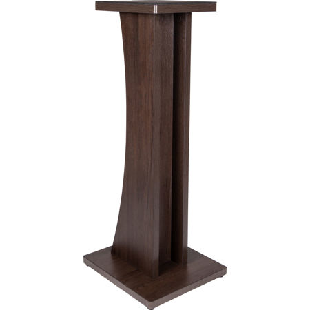 Gator Cases Elite Series Floor Standing Studio Monitor Stand, Walnut Brown