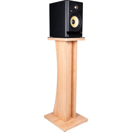Gator Cases Elite Series Floor Standing Studio Monitor Stand,Natural Maple Matte