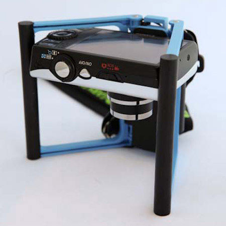 Gary Fong Flip-Cage Stand for Cameras, Blueberry Blue