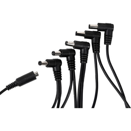 Gator Cases 5-Output Daisy Chain Power Adapter Cable with Female Input Barrel Plug