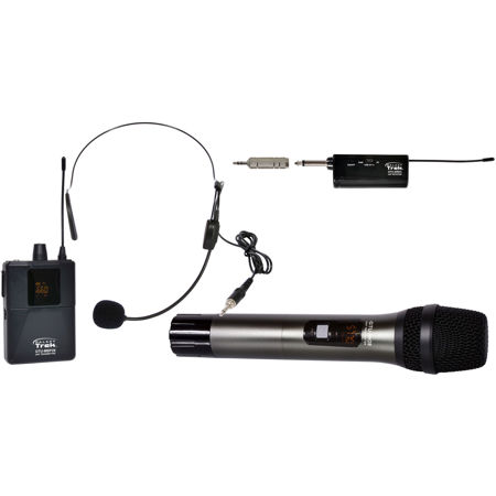 Galaxy Audio Trek GTU Mini UHF with HH Tx Ch A, Headset Mic w/Tx Ch B, Dual Rx