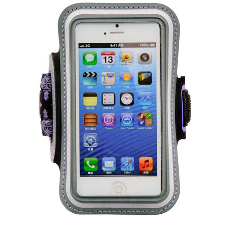 Gaiam Sport Armband for iPhone 5, Purple