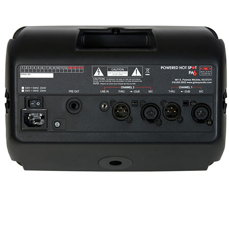 Galaxy Audio PA6SR Powered Hot Spot PA System with Receiver, AS-TVHH Microphone