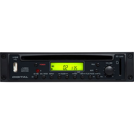 Galaxy Audio RM-CD Rack Mount CD/MP3/SD/USB CD Player with Remote Control for RM2 Chassis, Option C