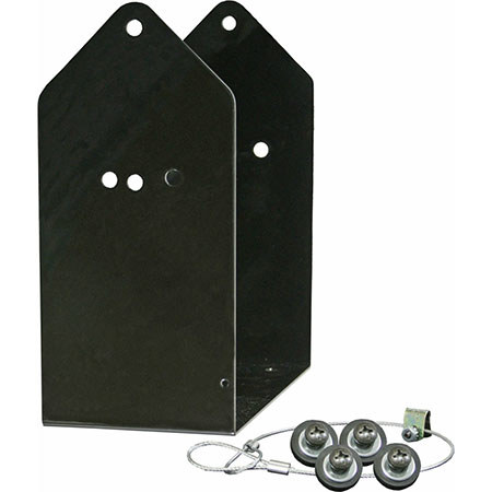 Galaxy Audio Permanet Mount Wall Bracket for LA4 Line Array, Black