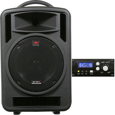 Galaxy Audio TV10 10" PA System with TV5-REC UHF Receiver, G: 520-544MHz