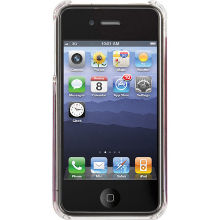 Griffin Technology Elanform Flight Case for iPhone 4, Orchid/Clear
