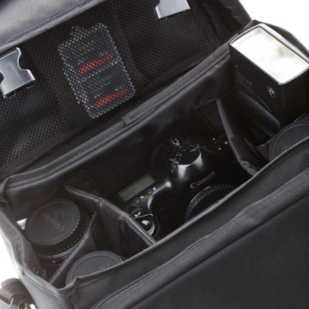Adorama Model GB8 Cam and Camcder Bag w/Shlder Strp,Blk
