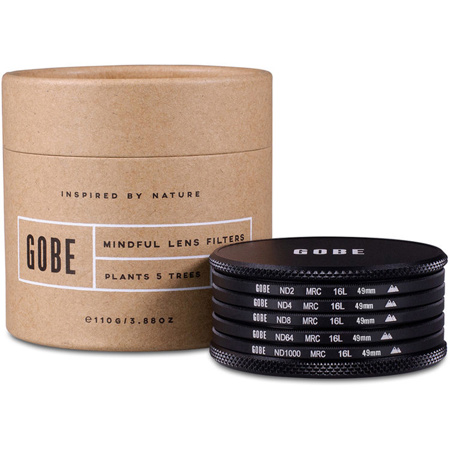Gobe 2Peak 49mm 16-Layer ND Filter Kit, Includes ND2/ND4/ND8/ND64/ND1000 Filter