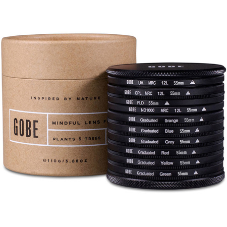 Gobe The Collection 1Peak 55mm Japan Optics 12-Layer MRC 10-Piece Filter Kit