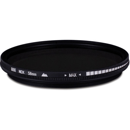 Gobe 2Peak 58mm Japan Optics 8-Layer MRC 0.3-2.6 (1-8.6 Stop) Variable ND Filter