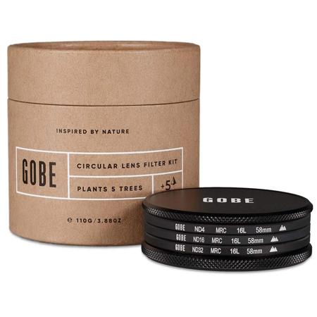 Gobe 58mm 16-Layer MRC Neutral Density Filter Kit, Includes ND4/ND16/ND32 Filter