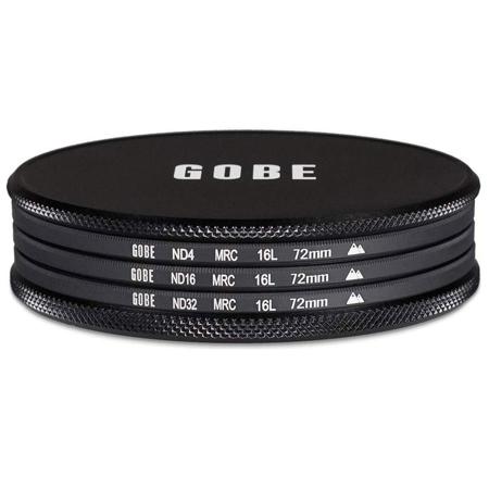 Gobe 72mm 16-Layer MRC Neutral Density Filter Kit, Includes ND4/ND16/ND32 Filter