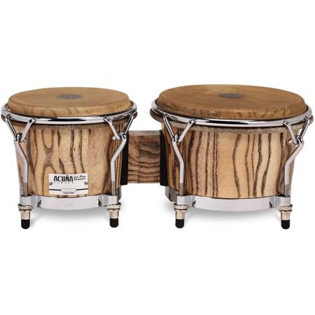 Gon Bops 7" and 8.5" Alex Acuna Signature Bongo, Natural Lacquer