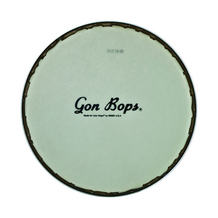 Gon Bops 7" Remo Nuskyn Synthetic Bongo Drum Head with GB Logo, Tan
