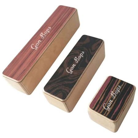 Gon Bops Fiesta Wood Shakers, 3-Pack