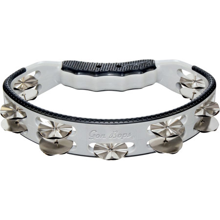 Gon Bops Tambourine with Trash Jingles, Silver