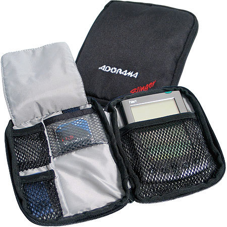 Adorama Slinger PDA (Personal Digital Assistant) Zippered Padded Case, Black.