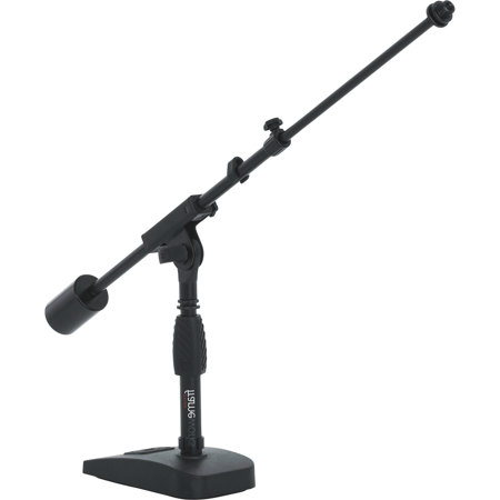 Gator Cases Frameworks Telescoping Boom Mic Stand for Desktop, Bass Drum & Amps