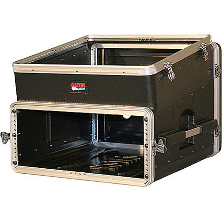 Gator Cases GRC-10X4 Slant Top Console Rack Case, 10U Top, 4U Bottom