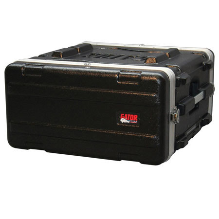 Gator Cases GRR-4PL-US 4U Powered Roller Rack Case with Wheels & Power Supply