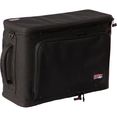 Gator Cases GR-RACKBAG-2UW Lightweight Rolling Rack Bag with Tow Handle & Wheels, 2U Rack Height