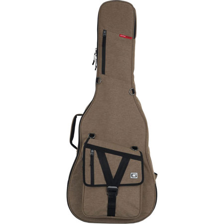 Gator Cases Transit Series Gig Bag for Acoustic Guitar, Tan Exterior