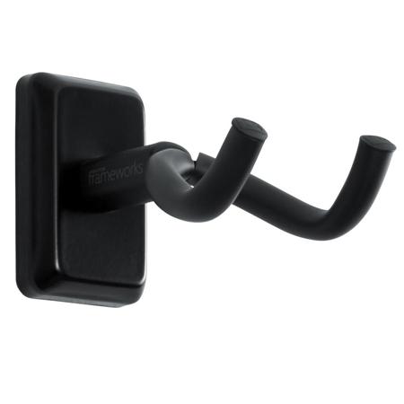 Gator Cases Frameworks Wall Mounted Guitar Hanger with Black Mounting Plate