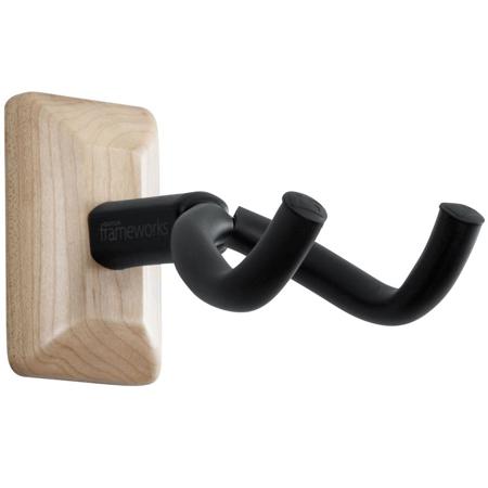 Gator Cases Frameworks Wall Mounted Guitar Hanger with Maple Mounting Plate