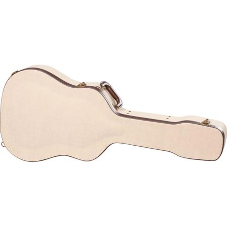 Gator Cases Journeyman Dreadnaught Acoustic Guitar Deluxe Wood Case, Beige