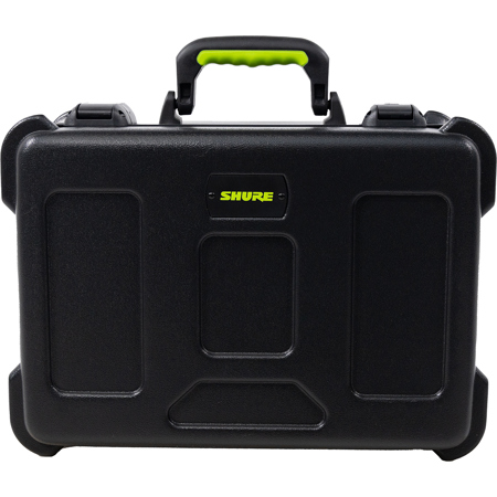Gator Cases Shure Molded Polyethylene Case with Drops for 15 Wired Microphones, TSA Latch