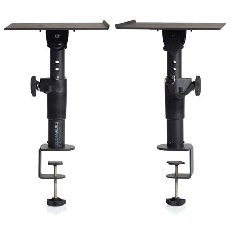Gator Cases Frameworks Clamp-On Desktop Studio Monitor Stand, 2-Pack