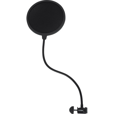 Gator Cases Rok-It Single Layer Microphone Pop Filter with Clamp Mount