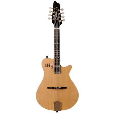 Godin A8 8-String Electro Acoustic Mandolin, Ebony, Natural SG