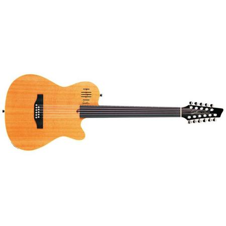 Godin A11 Glissentar 11-String Electro-Acoustic Guitar with Bag, Natural SG