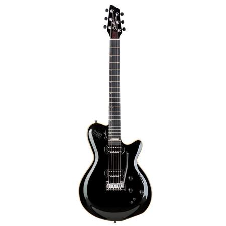 Godin LGXT Electric Guitar, Ebony, Black Pearl HG